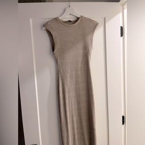 Zara beige midi dress
